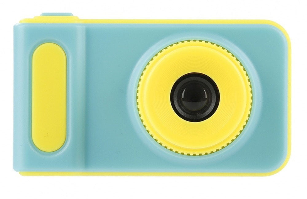 images Camera foto pentru copii albastru cu galben + card de memorie 8GB