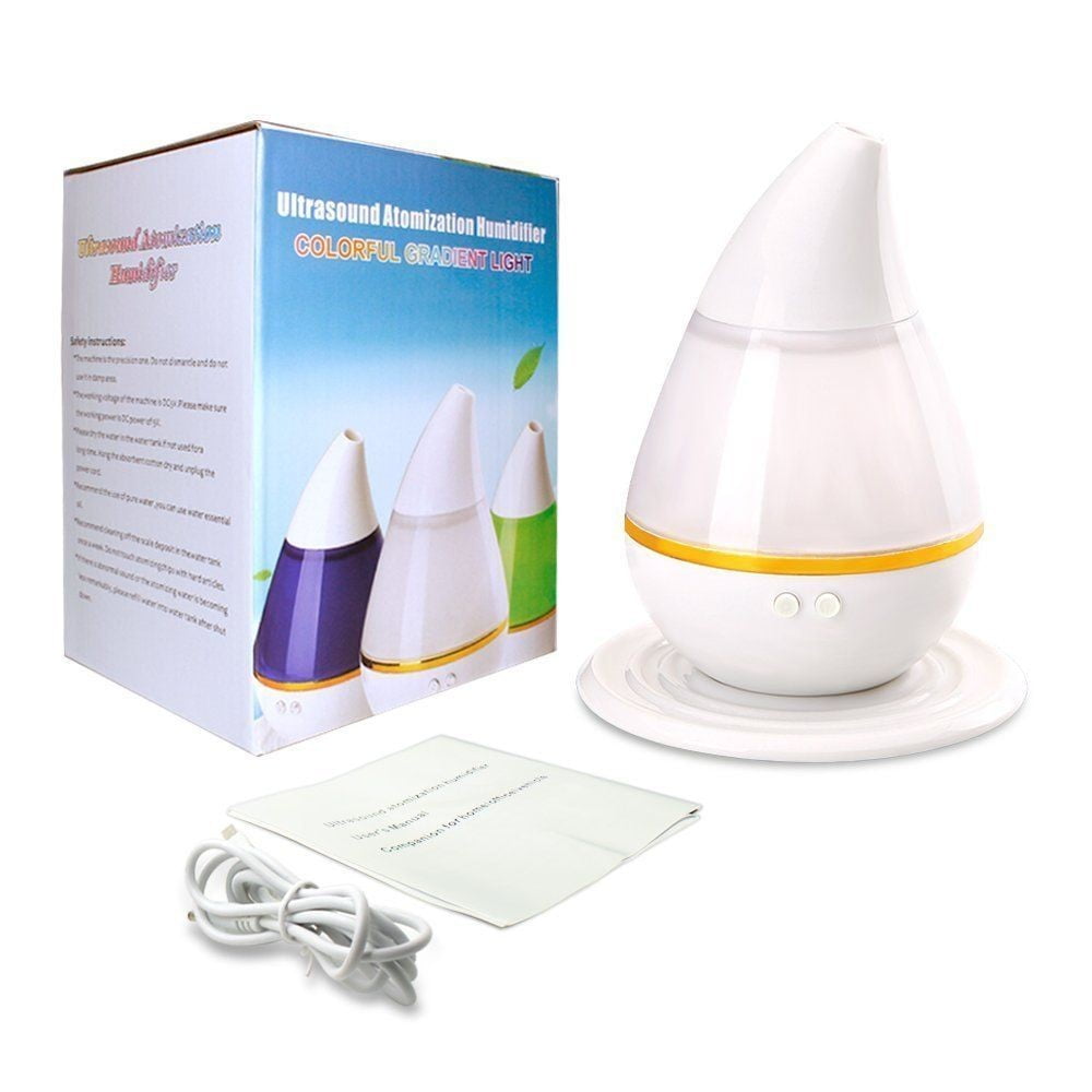 images Umidificator cu lumina LED diferite culori ajuta la purificarea aerului alimentare USB alb