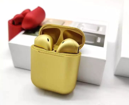 images Casti Wireless New Airpods i12 Rezistente la apa Yellow