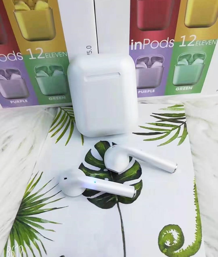 images Casti Wireless New Airpods i12 Rezistente la apa White