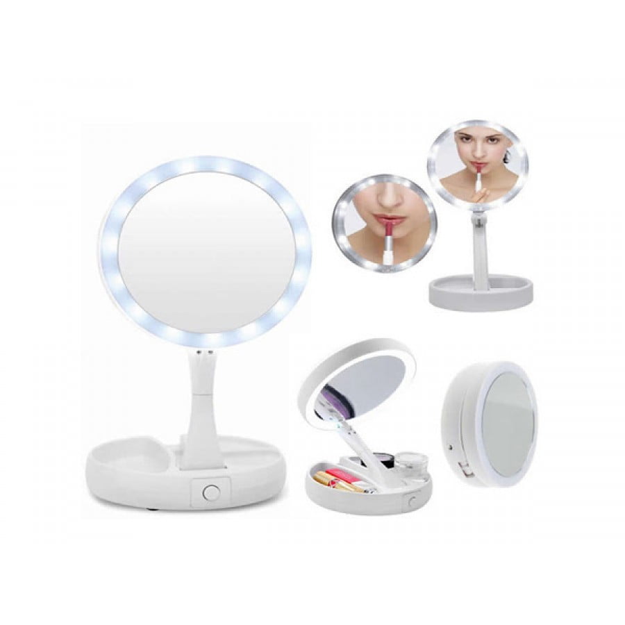 images Oglinda rotunda cu Iluminare LED pentru machiaj