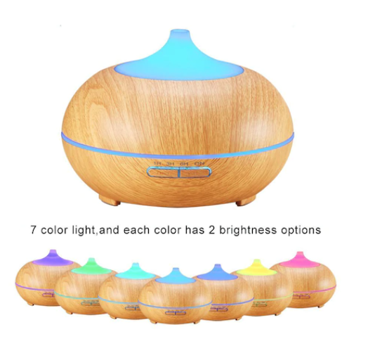 images Umidificator bej cu Led multicolor, 200ml