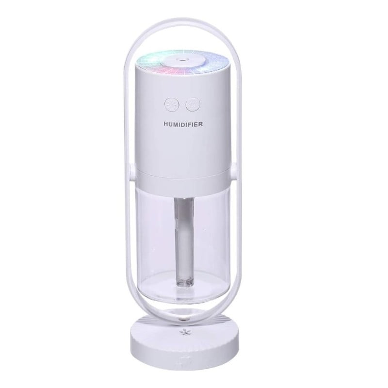 umidificator-cu-ultrasunete-si-lumini-led-purificator-aer-200-ml-alb